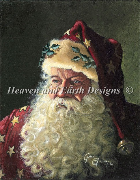 Portrait of Father Christmas - Click Image to Close